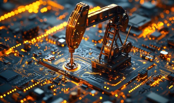 Cybernetic Oil Extraction: A Fusion of Energy and Technology in Digital Realm