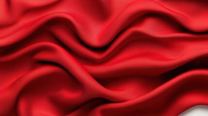 Obraz premium Red Fabric Texture with Elegant Flowing Waves