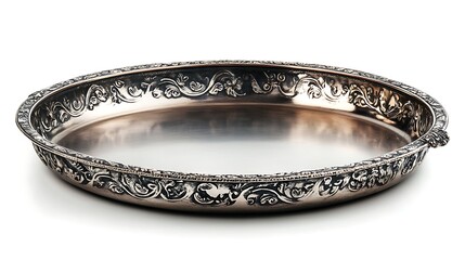 Ornate Silver Serving Tray