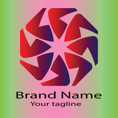 Best Abstract Latest Favorite operative Unity logo design For business company. vector file. Color editable.