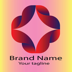 Best Abstract Latest Favorite Interesting Unity logo design For business company. vector file. Color editable.