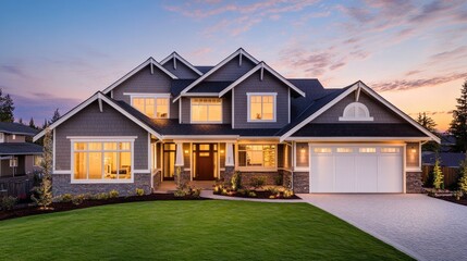 Luxury Home at Dusk, Dream Residence