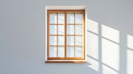 Fototapeta premium Sunlight through a wooden window with shoji screen.
