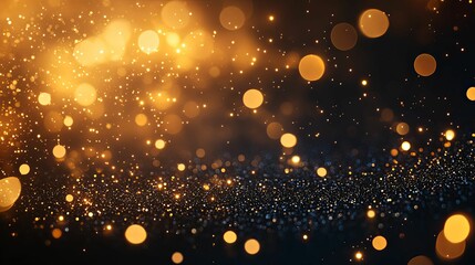 Obraz premium Golden Glitter Lights Sparkle Background