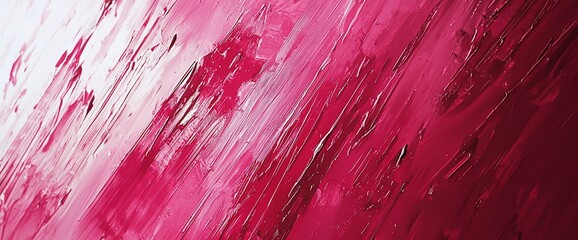 Abstract pink and red paint strokes background.
