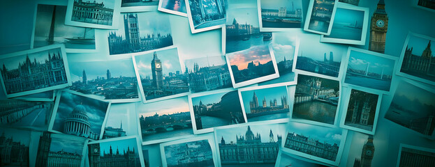 Naklejka premium London cityscape photo collage
