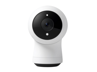 Sleek smart home security camera designed for convenience and safety in modern living spaces