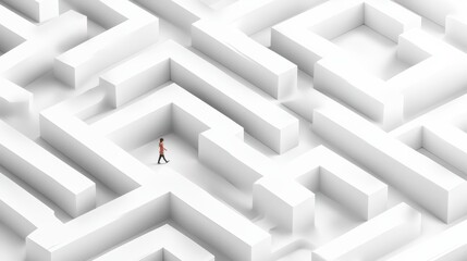 Navigating a maze of wood abstract structure digital art virtual environment aerial view conceptual design