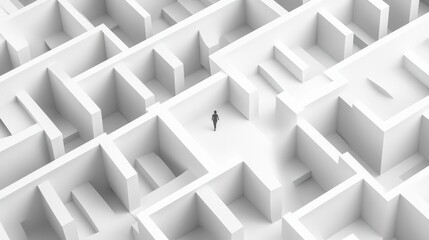 Navigating the labyrinth a woody maze structure abstract design digital environment aerial view intricate geometry