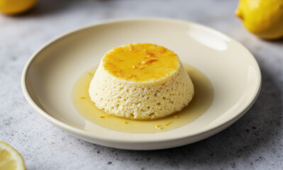Fototapeta premium Lemon Sponge Pudding