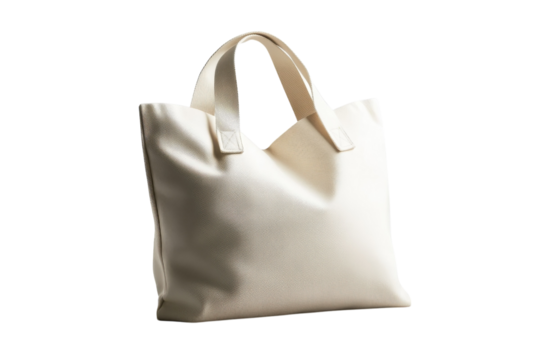 Stylish white tote bag designed for versatile daily use on weekends or trips to the market