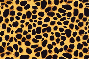 Leopard skin texture with copy space. Close-up leopard pattern. Big Cat fur. Leopard spots. Realistic leopard skin. Leopard design texture. Detailed leopard skin close-up. Wild Animal texture.
