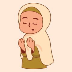 a woman in prayer
