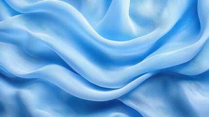 Obraz premium Light Blue Fabric Draped Texture