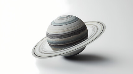 Cosmic vista, an exoplanetary system view with nebulae and ringed planets. Uncharted - Island. Illustration