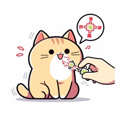 Obraz premium Cute Cat Solving Puzzle (1)