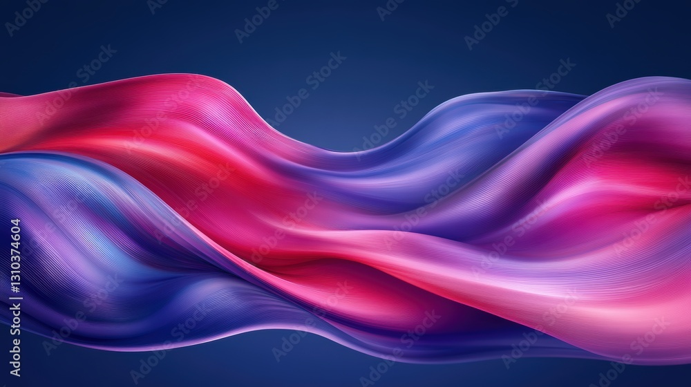 Poster a vibrant abstract background featuring flowing wavy lines and dynamic waves.