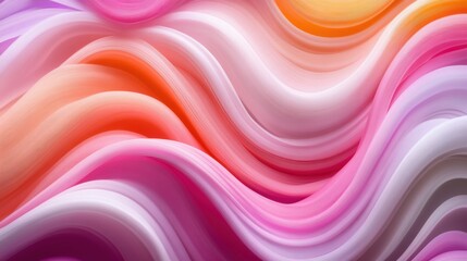 Obraz premium A vibrant abstract background featuring flowing wavy lines in various colors.