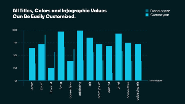 Clean Infographics Slide | Animated Data, Charts & Diagrams for Presentations