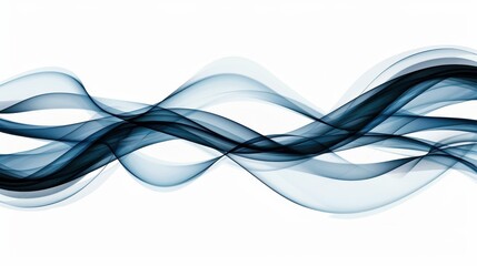 Fototapeta premium Discover the beauty of technology with abstract grey wave swirls and undulating curves layered on a white background.