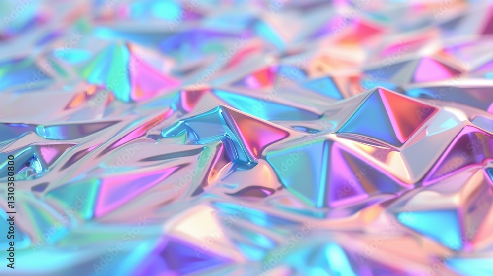 Poster create stunning visuals with this abstract background featuring a holographic rainbow flare and geom