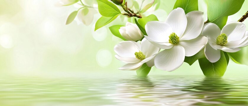Professional Evergreen Magnolia Flower Wallpaper Photo for Elegant Botanical Design