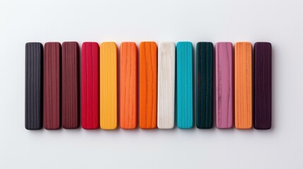 A vibrant bar graph displaying numerical data against a clean white backdrop, showcasing statistical trends with clarity.