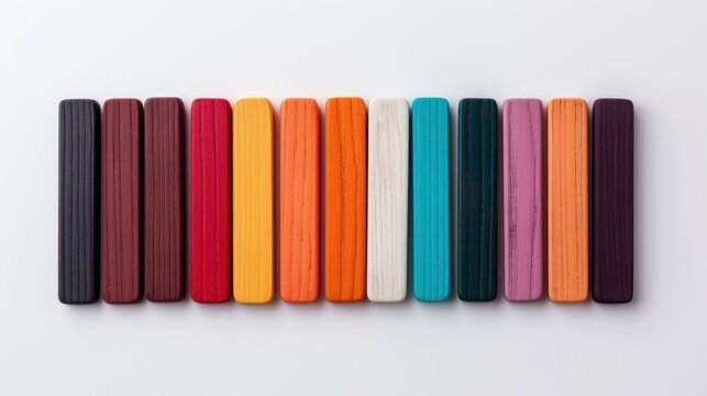 A vibrant bar graph displaying numerical data against a clean white backdrop, showcasing statistical trends with clarity.