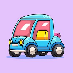 Cute Cartoon Car Illustration (3)