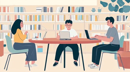 High School Friends Enjoy a Video Call Session - Virtual Socializing and Communication