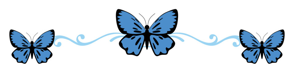 editable beautiful butterfly with swirls vector, perfect for elegant designs, decorations, and artistic projects. Ideal for nature, beauty, and ornamental themes