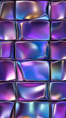 Abstract pattern of glossy, colorful tiles reflecting light, creating a vibrant visual effect