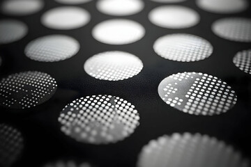 Fototapeta premium Abstract Black And White Circle Pattern