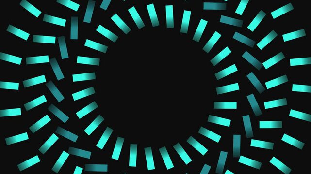 Circle with gradient blue-green stroke