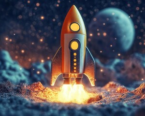 Obraz premium A startup leveraging digital marketing to dominate a microniche and outperform larger competitors, Niche Markets, Innovative and datadriven