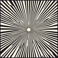 Fototapeta premium Professional Seamless Sunburst Lines Geometric Pattern for Design Projects