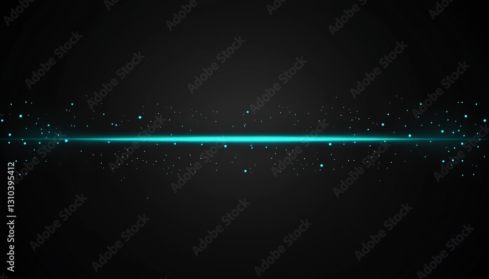 Leinwandbilder stunning abstract digital background with glowing cyan particles on a dark backdrop for creative pro