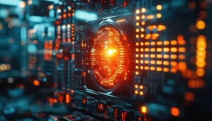 Obraz premium A tech startup in an incubator developing a disruptive new product for the fintech industry, Entrepreneurship, Innovative and techdriven