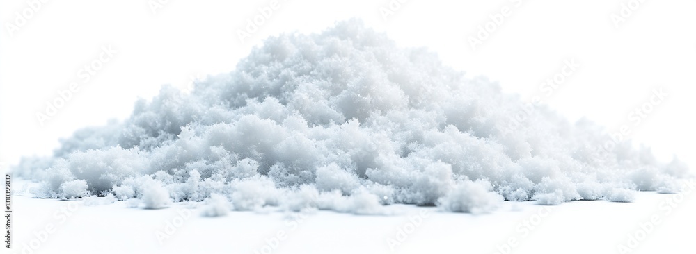 Poster close up of a fine pile of white salt showcasing its texture and purity on a bright background : gen