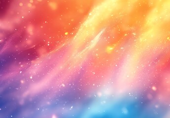 Fototapeta premium Vibrant abstract background featuring sparkling particles on a soft colorful gradient : Generative AI