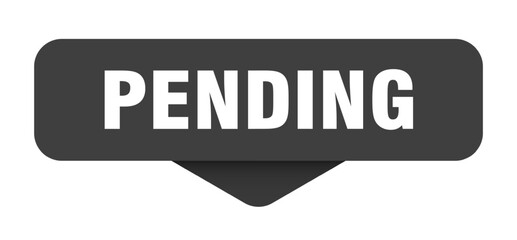 pending sticker. pending sign on transparent background