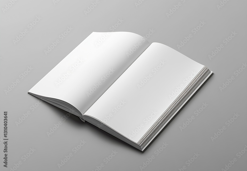 Leinwandbilder empty open book with blank pages showcasing creativity and potential for ideas : generative ai