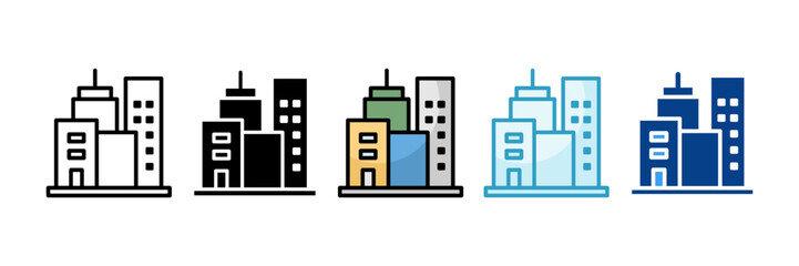 Hospital  Icon Set Multiple Style Collection