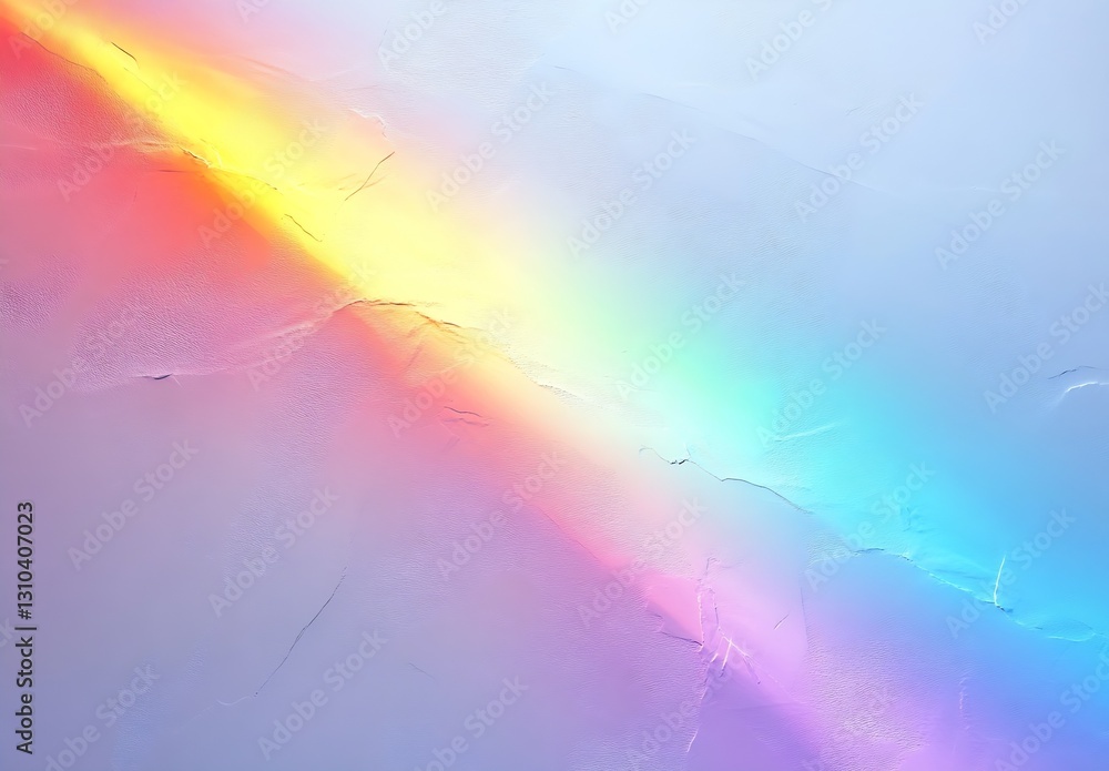 Fototapete vibrant abstract background with rainbow hues blending through cracked surfaces creating a dreamy ef