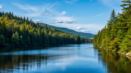 Obraz premium Laurentides Landscape, Charlevoix region, Quebec, Canada
