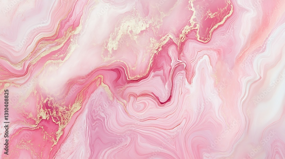 Aufkleber beautiful pink and gold abstract texture for elegant design backgrounds : generative ai