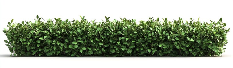Fototapeta premium Lush green hedge foliage providing a natural and serene outdoor environment : Generative AI