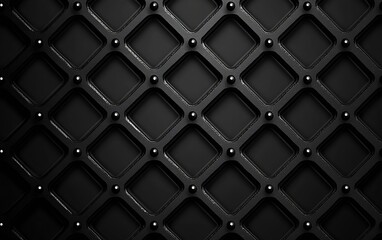 Elegant black geometric pattern with diamond shapes creating a modern stylish background : Generative AI
