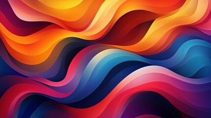 Obraz premium Abstract Colorful Waves Flowing Design