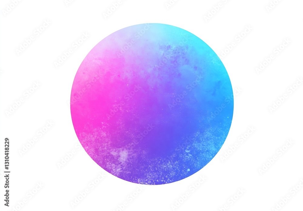 Poster vibrant circular gradient with a blend of pink and blue hues creating a modern artistic background :